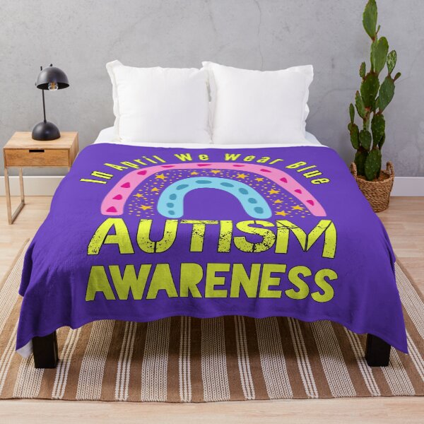 Item preview, In April We Wear Blue For Autism Awareness designed and sold by Design-Maniya.