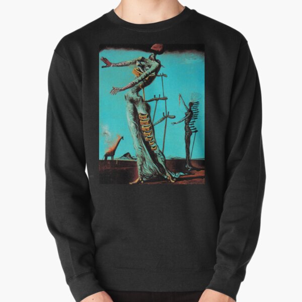 Salvador Dali Burning Girafe Peintres célèbres surréalistes Sweatshirt épais