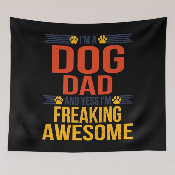 Item preview, Awesome Dog Dad Quote Fathers Day Funny Dog Lover Saying designed and sold by RJ-Art.