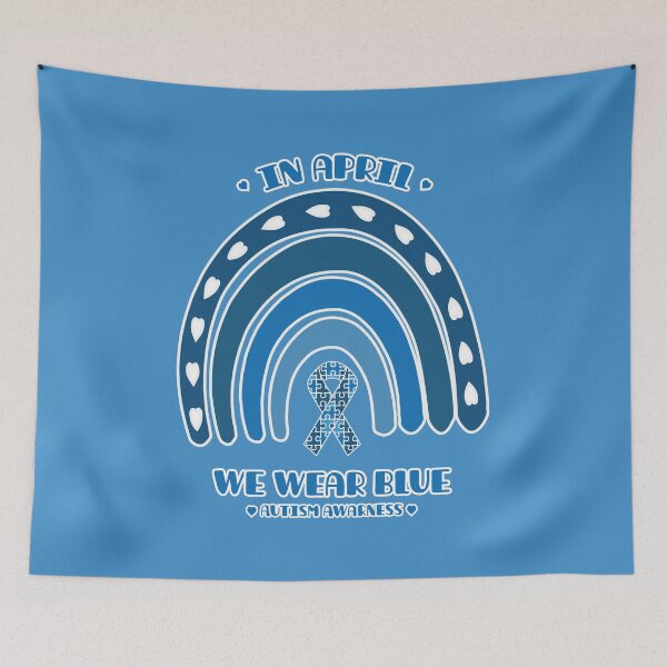 Item preview, In April We Wear Blue Autism Awarness designed and sold by TrashLIT.