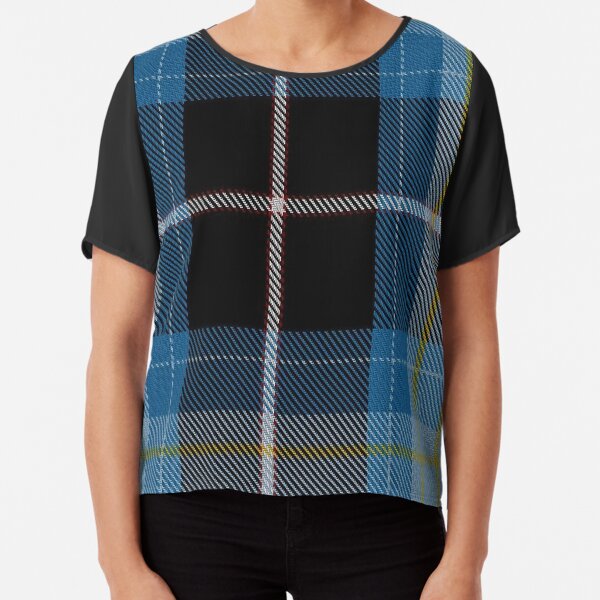 02137 Wrens (WRNS) Military Tartan Chiffon Top