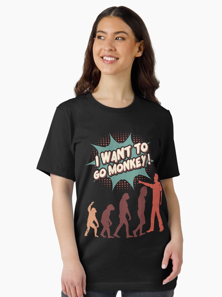 Thumbnail 2 of 7, Essential T-Shirt, I Want To Go Monkey designed and sold by v-nerd.