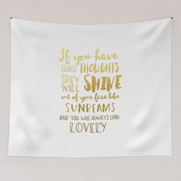 Item preview, Good thoughts - gold lettering designed and sold by Camilla Løschbrandt.
