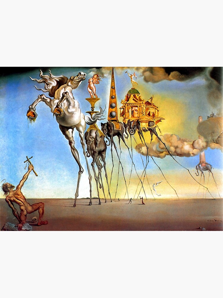 Salvador Dali Temptation Of St. Anthony Surrealism Famous Painters ...