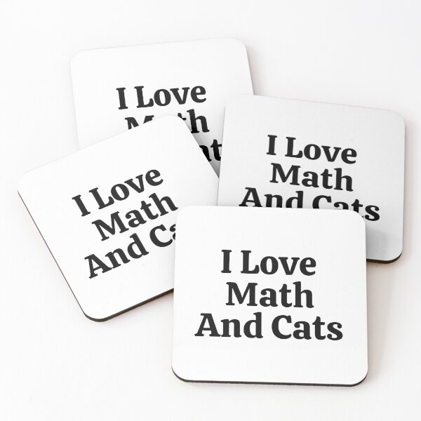 Item preview, I Love Math And Cats - Funny Math  designed and sold by usaworld.