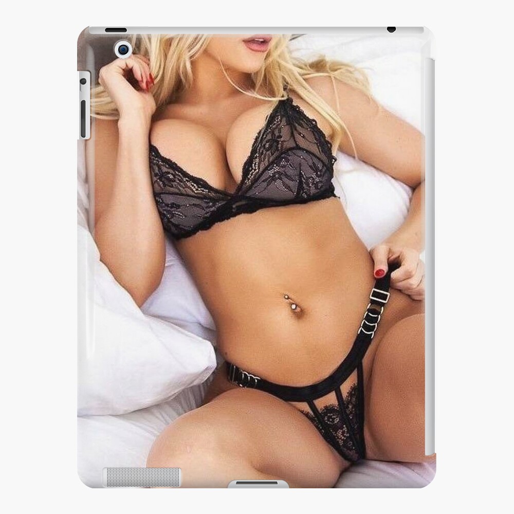 Sexy Female Nude Model In Sexy Black Lingerie Hot Female Nude Model Ipad Case Skin For Sale