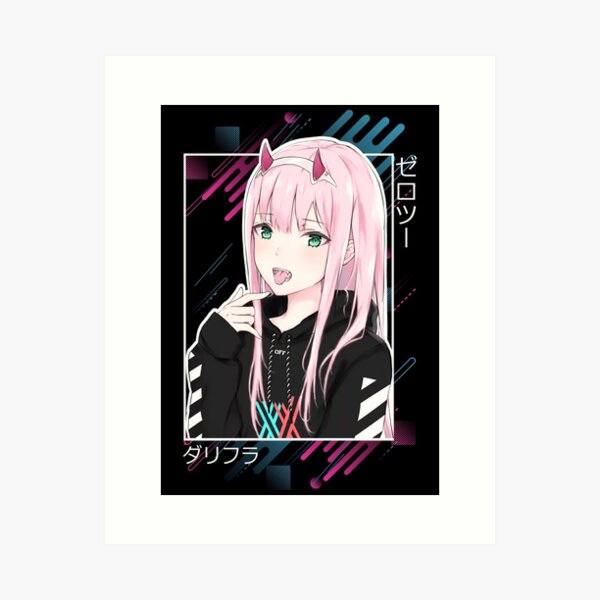 Zero Two pixel art Art Print by uwntu