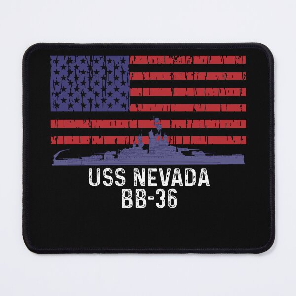 Item preview, USS Nevada BB36 Battleship Vintage American Flag designed and sold by maximjki.