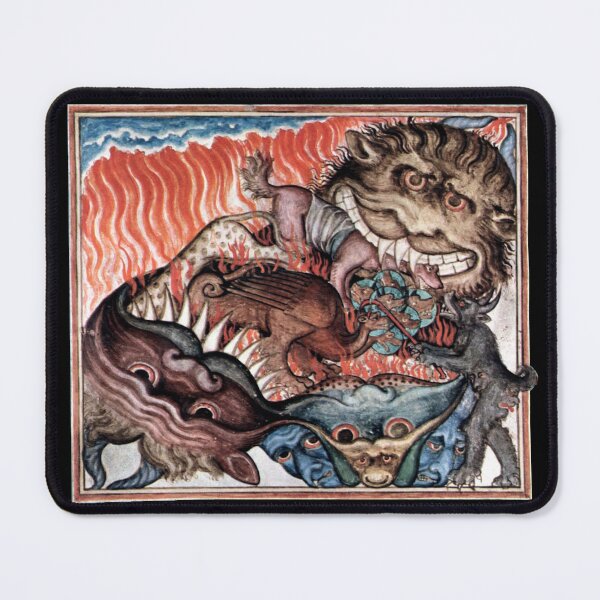 Item preview, Monastery Apocalypse - The dragon and the beasts are thrown into hell designed and sold by Zanimations.