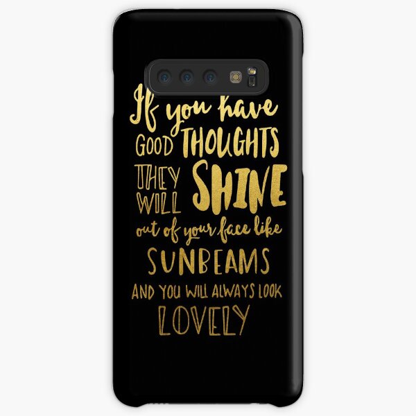 Good thoughts - gold & black Samsung Galaxy Snap Case