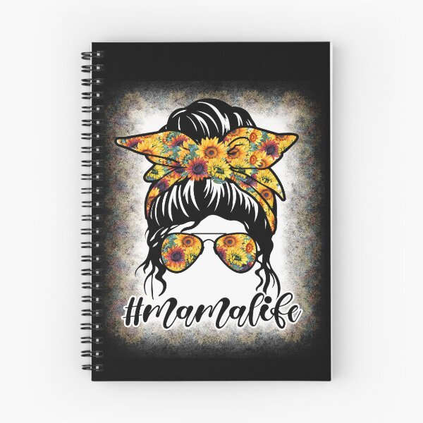 Item preview, Mujer Mama Life Bleached Sunflower Messy Bun Floral designed and sold by Stephen-Rotter.