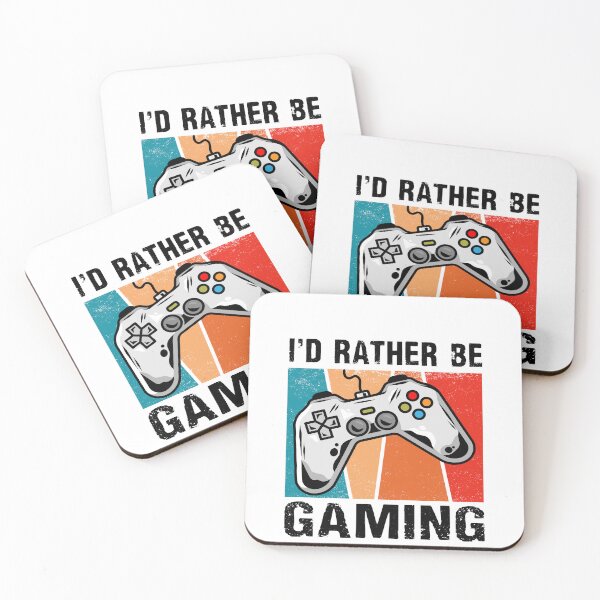 Item preview, I'd rather be gaming funny retro video game life  designed and sold by Majesticoo.