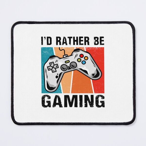 Item preview, I'd rather be gaming funny retro video game life  designed and sold by Majesticoo.