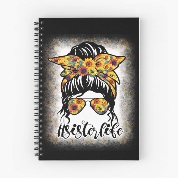 Item preview, Mujer Sister Life Bleached Sunflower Messy Bun Floral designed and sold by Stephen-Rotter.
