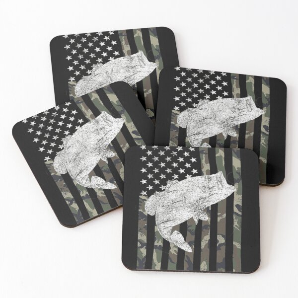 Item preview, Camouflage Flag Bass Fishing Angler Premium . designed and sold by pennigrqcheu.