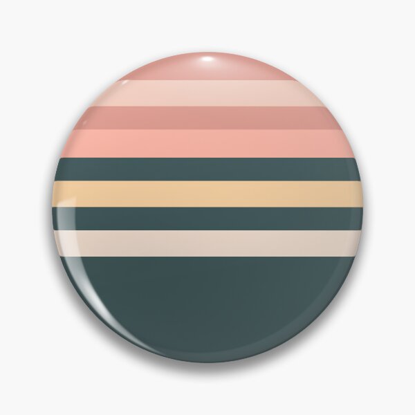 Item preview, Dark Green Pink Colorful Minimalist Classic Vintage Retro Stripes designed and sold by LiquidWing.