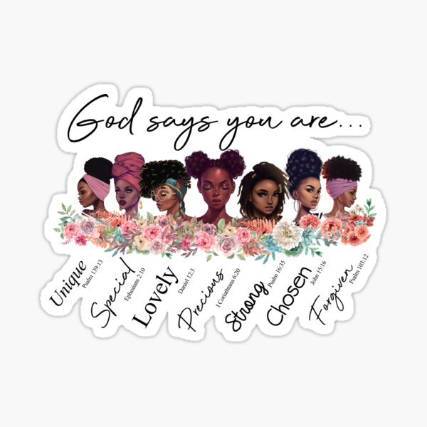 Item preview, Black Girl God Say You Are Afro designed and sold by RobeLan.