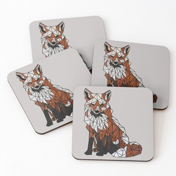 Item preview, Geometric fox designed and sold by Ros Sidwell.