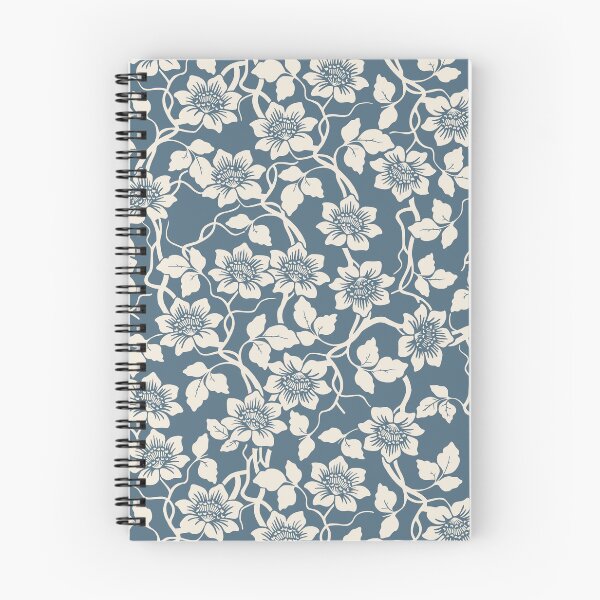 Item preview, Heritage Floral Pattern Avio Blue designed and sold by nouveaudecor.