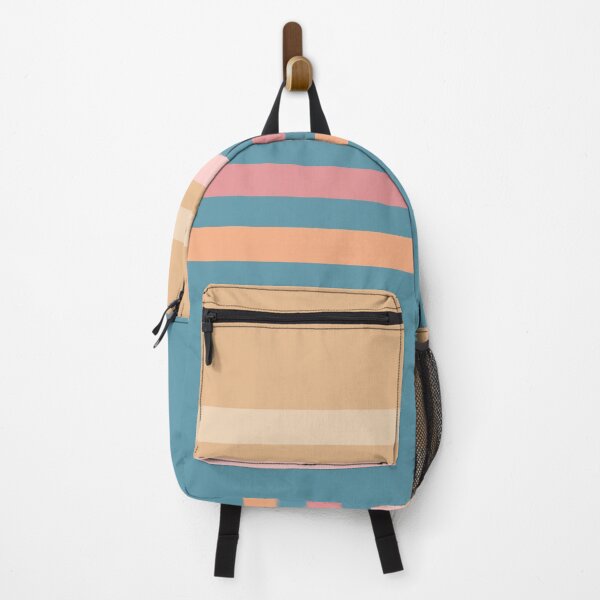 Item preview, Blue Beige Pink Colorful Minimalist Classic Vintage Retro Stripes designed and sold by LiquidWing.