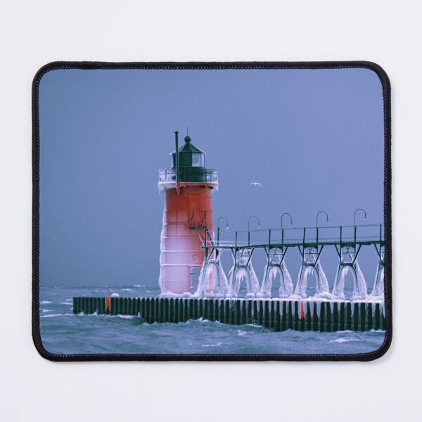 Item preview, Frozen South Haven Lighthouse designed and sold by Enzwell.