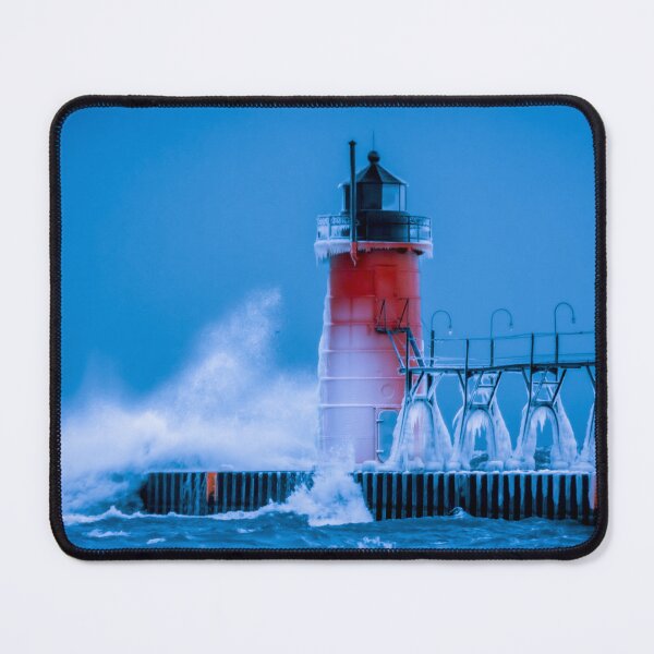 Item preview, Winter Waves Breaking South Haven designed and sold by Enzwell.