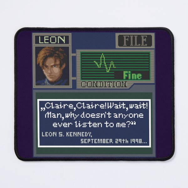 Item preview, Resident Evil Leon Kennedy Pixel Art designed and sold by AlleenasPixels.