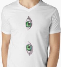 Green eyes Men's V-Neck T-Shirt