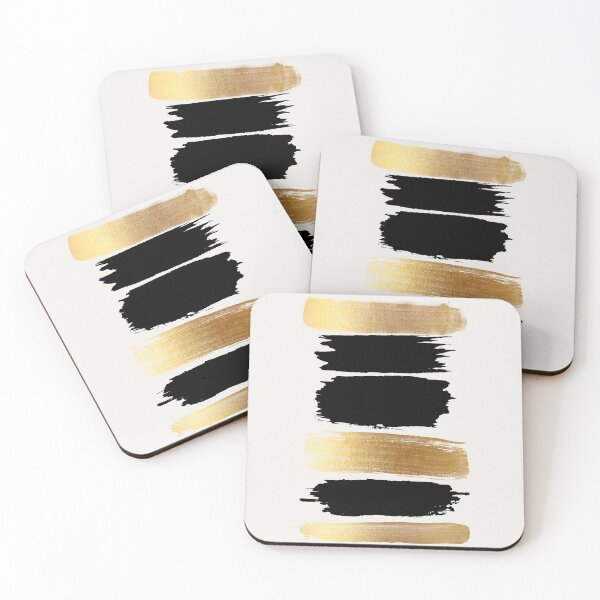 Item preview, Brush Strokes Black + Gold designed and sold by Rose Beck.