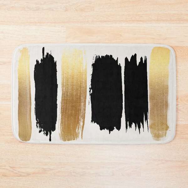 Item preview, Brush Strokes Black + Gold designed and sold by Rose Beck.