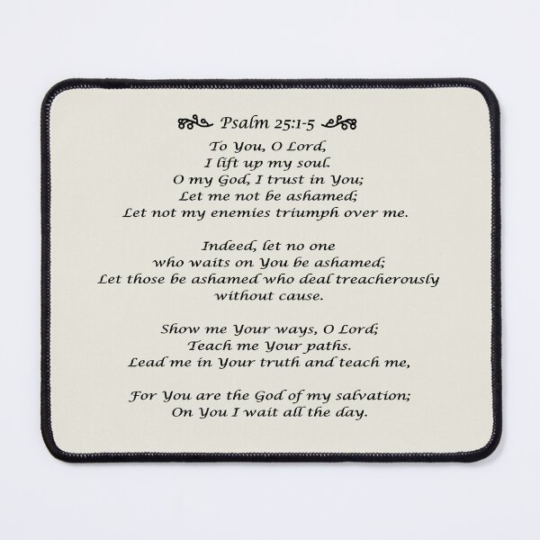 Item preview, Psalm 25: 1-5 | Christian Inspirational | Bible Quote designed and sold by RLYGR8.