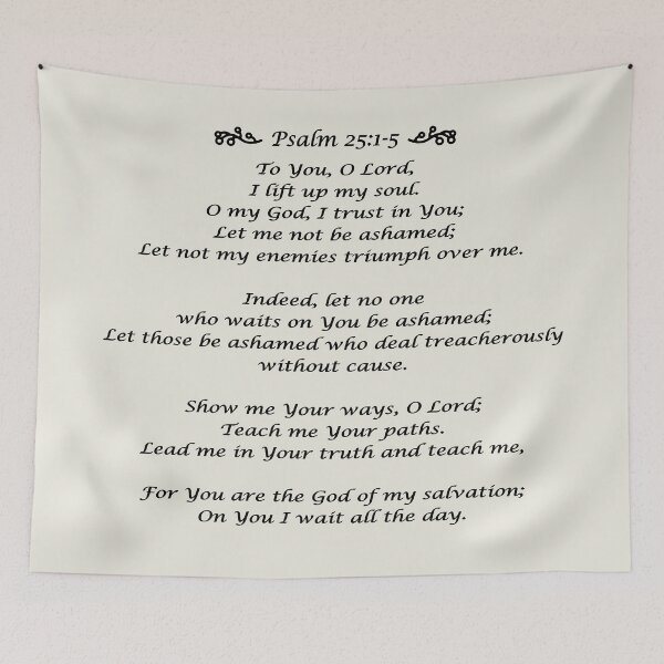 Item preview, Psalm 25: 1-5 | Christian Inspirational | Bible Quote designed and sold by RLYGR8.