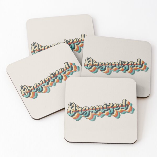 Item preview, Colorful Distressed Retro ORGANIZED slogan designed and sold by TrulyEpoque.