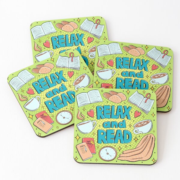 Item preview, Relax and Read for a Bookaddict designed and sold by StassyDraws.