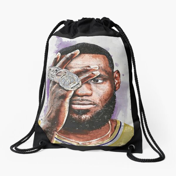 Lebron James - Lebum James Drawstring Bag for Sale by Jamarro
