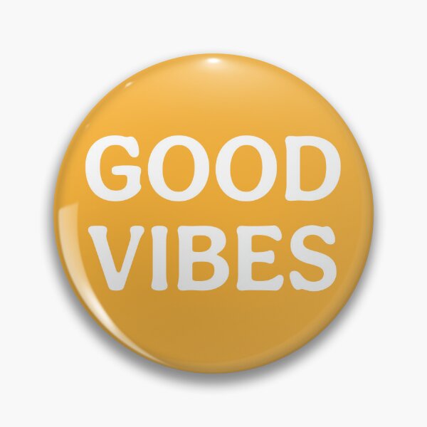 Item preview, Good Vibes (White Orange) Positive Slogan Print designed and sold by ToluaPrints.