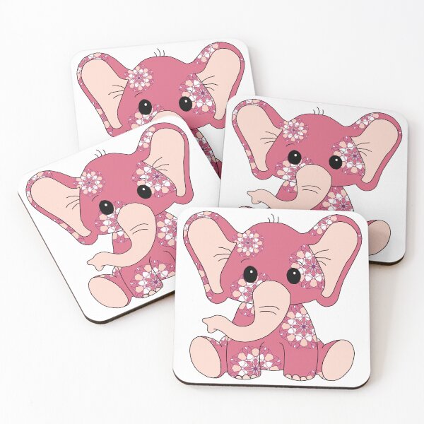 Item preview, sweet little elephant (pink mandala edition) designed and sold by ShipsinParadise.