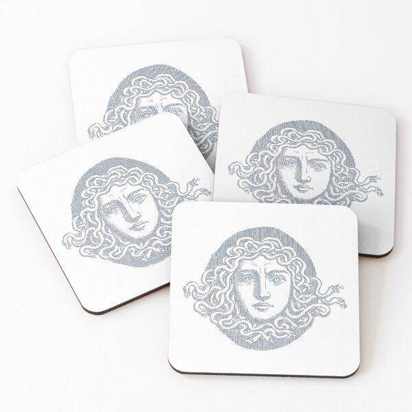 Item preview, Grey Medusa - Witchcraft Sticker, Goddess Witch, Mythological Beasts, Femme Fatale Mythology designed and sold by Larkwort.