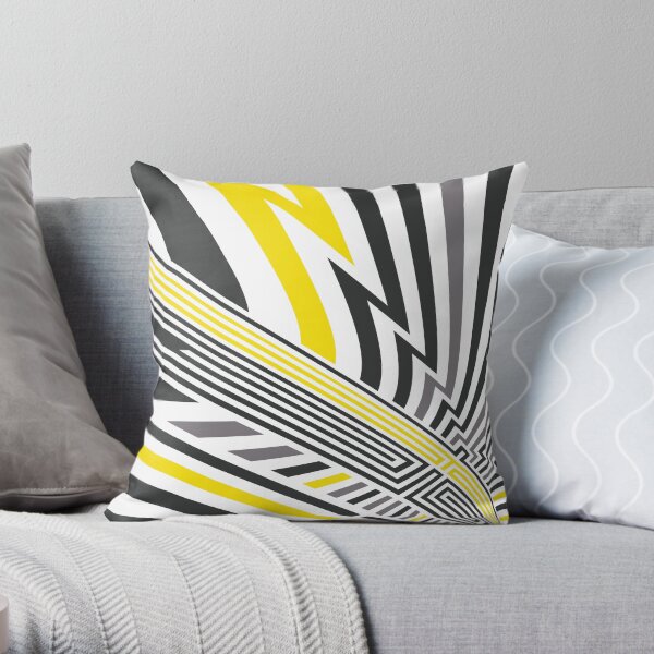 BumblebeeFossilPebble Throw Pillow