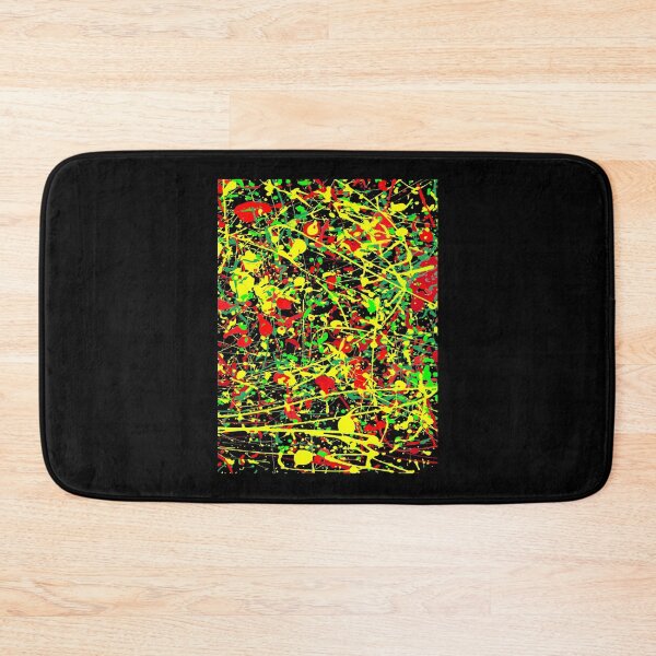 Item preview, Rasta Splattered Paint in Jackson Pollock Style Classic . designed and sold by kuenyerrosel.