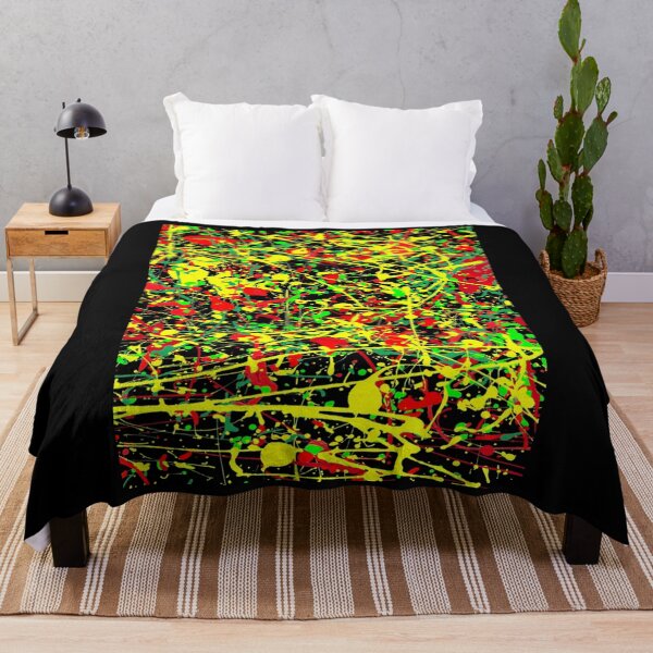 Item preview, Rasta Splattered Paint in Jackson Pollock Style Classic . designed and sold by kuenyerrosel.