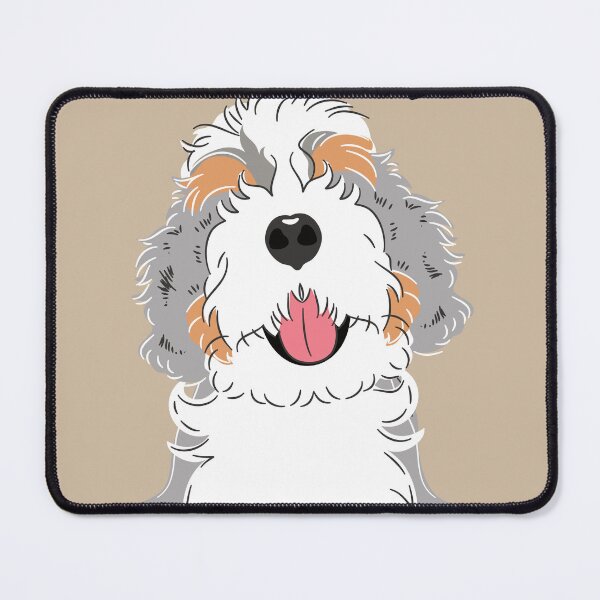 Item preview, LOVE Blue Merle Bernedoodle designed and sold by Lulupainting.