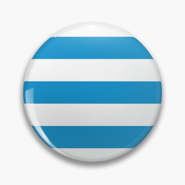 Item preview, Cerulean Blue White Horizontal Stripes designed and sold by BirdAtWork.