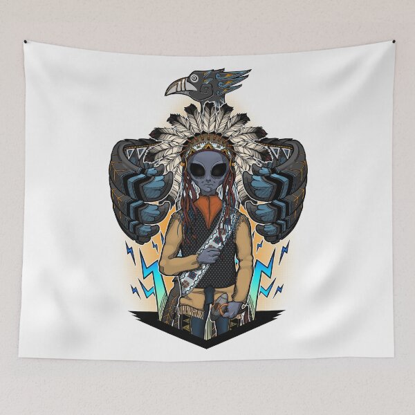 Item preview, The alien Sitting Bull - Color version designed and sold by ToleStyle.