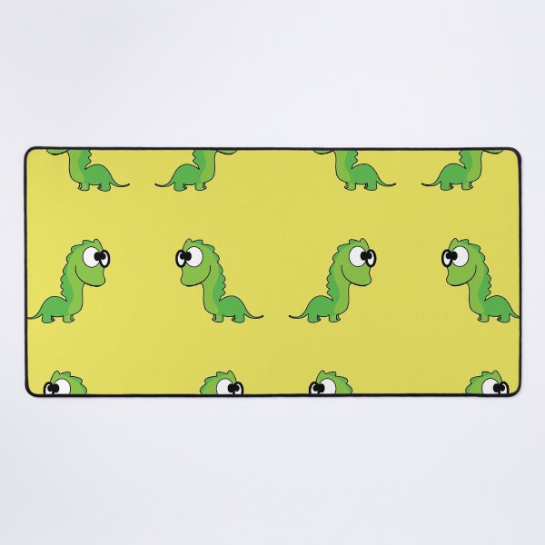 Item preview, Dino on a yellow background pattern designed and sold by lalylaura.