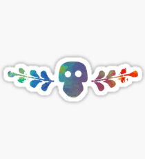 Skull Inspired Silhouette Sticker