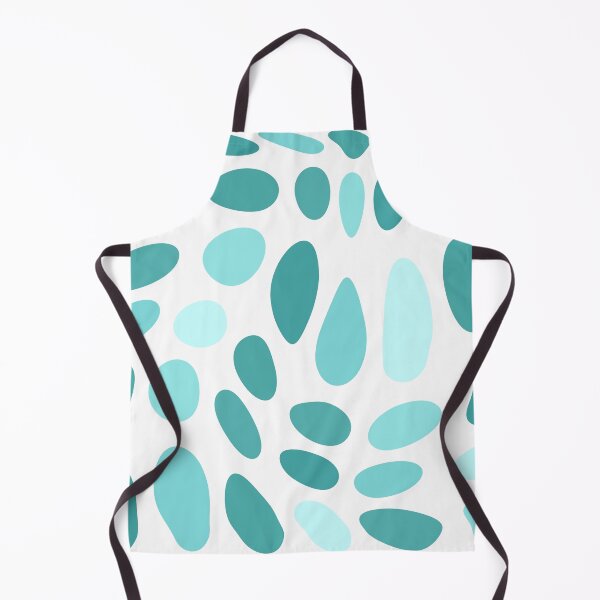 Item preview, Teal and turquoise pebble abstract pattern designed and sold by by-jwp.