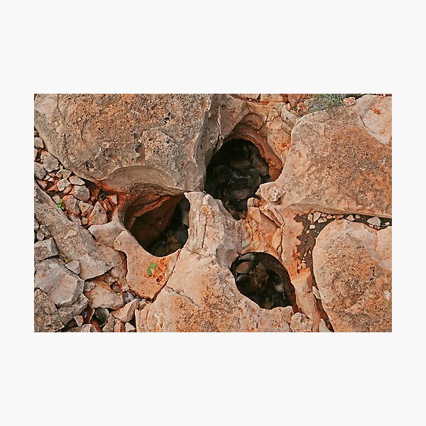 Rock formation at Yardie Creek, WA Photographic Print