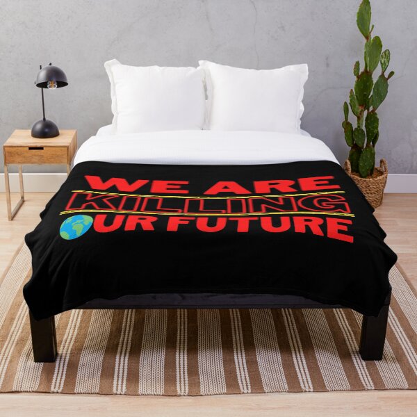 Item preview, Red We Are Killing Our Future Design designed and sold by WritetheWrongs.