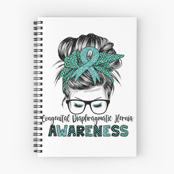 Item preview, CDH Congenital Diaphragmatic Hernia awareness messy hair bun designed and sold by DesignByMai.